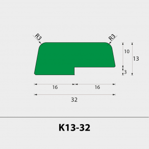 Glaslat meranti FSC model K13-32